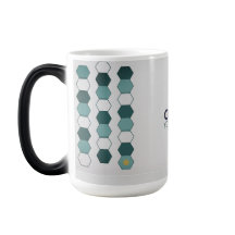 Tasse à motif géométrique hexagonal moderne