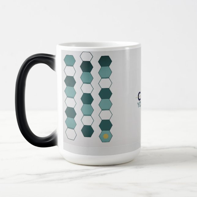 Tasse à motif géométrique hexagonal moderne (Gauche)