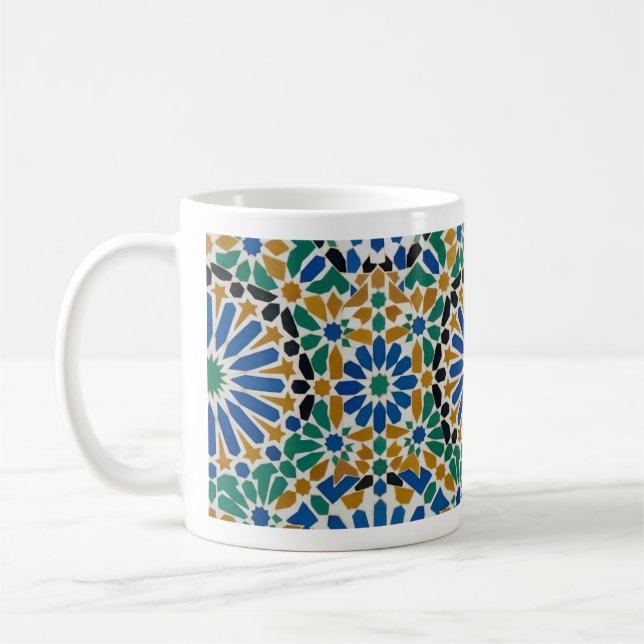 Tasse à motif marocain Benzaq Zellige (Gauche)