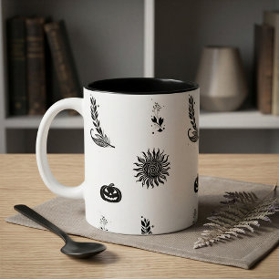 Tasse à motif minimaliste de Halloween Witchcore