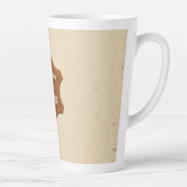 Tasse à motif neutre véritable latte 100 % (Droite)