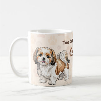 Tasse à motif Shih Tzu – Illustration de petit chi