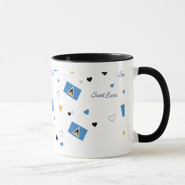 Tasse à motif St. Luica Roots | Drapeau des Caraïb (Droite)