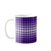 Tasse à motif tissé violet