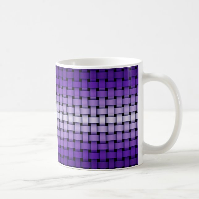 Tasse à motif tissé violet (Droite)