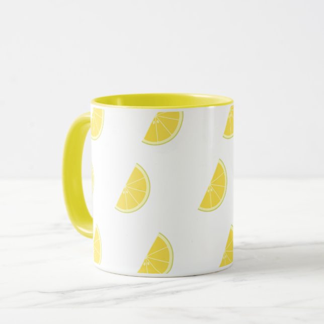Tasse à motif tranche de citron (Devant gauche)