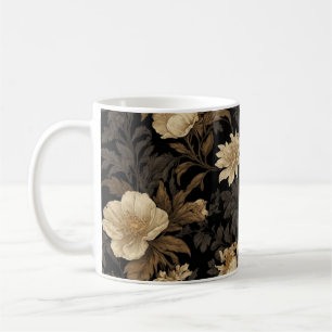 tasse à motifs floraux