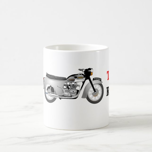 Tasse à moto Triumph T100A classique (Centre)