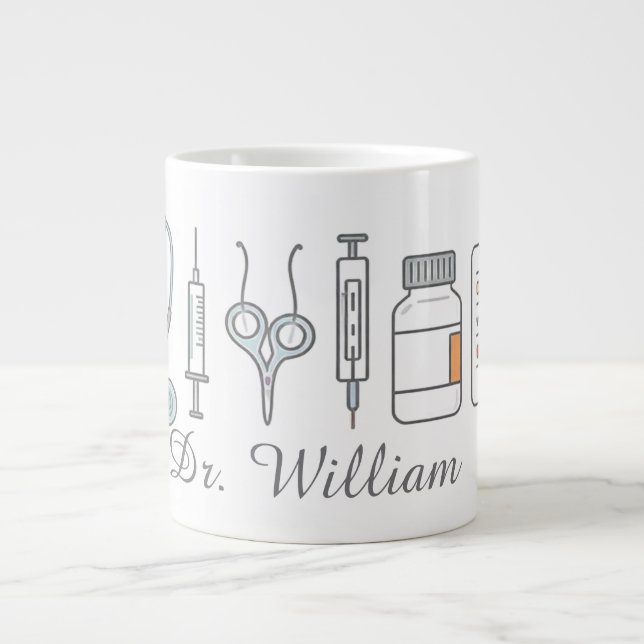 Tasse à nom personnalisé minimal | Style élégant s (Devant)