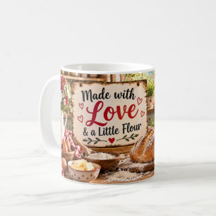 Tasse à pâtisserie faite avec amour et farine