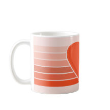 Tasse à rayures cœur