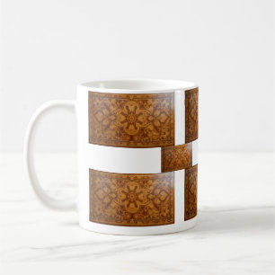 Tasse à rayures en bloc rustique