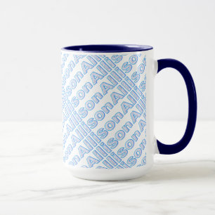 Tasse à sonnerie Allison Blue Style 15 oz