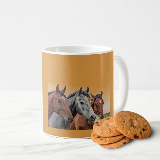 Tasse à tête de cheval ambre : Cadeau parfait (Créateur téléchargé)