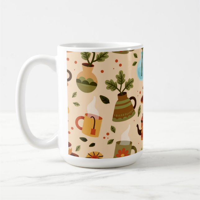 Tasse à thé bicolore  (Gauche)