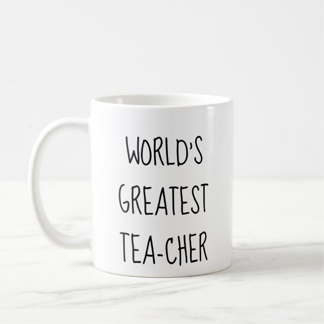 Tasse à thé drôle pour le plus grand professeur du (Gauche)
