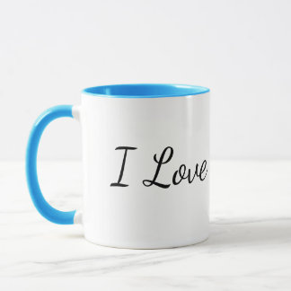 Tasse à thé Je t'aime ❤️
