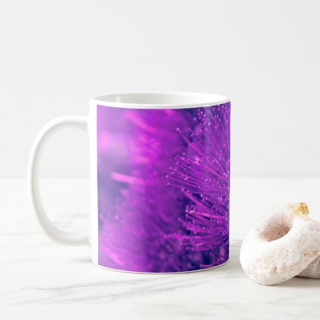 Tasse à thé Purple Pohutukawa (Avec donut)