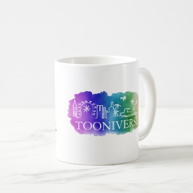 Tasse à tooniverse avec signature pour les fans de (Devant droit)