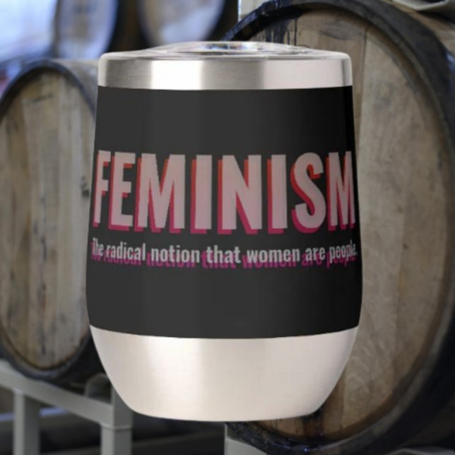 Tasse à vin avec citation féministe – Sipware auda (Créateur téléchargé)
