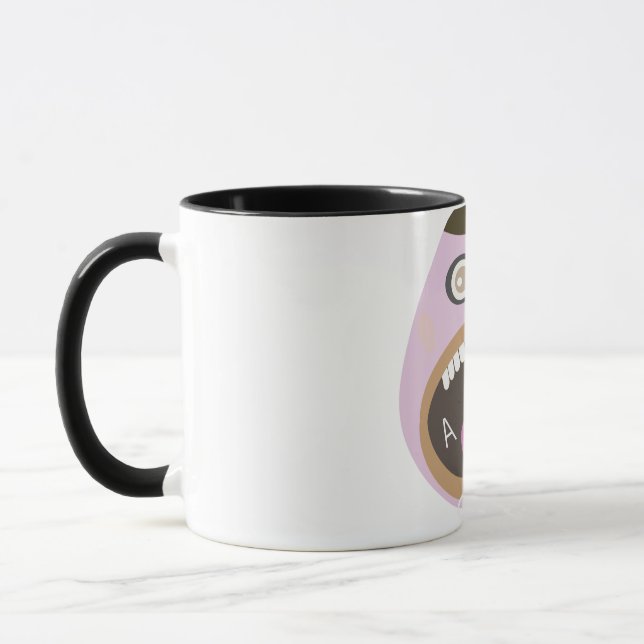 tasse à visage drôle (Gauche)