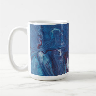 Tasse abstraite bleu profond 3 Pacific Boils Over