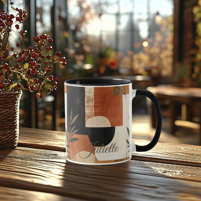 Tasse abstraite botanique - Moderne Terreux Person (Créateur téléchargé)