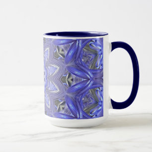 Tasse abstraite de bleu