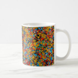 Tasse abstraite d'impression du monde