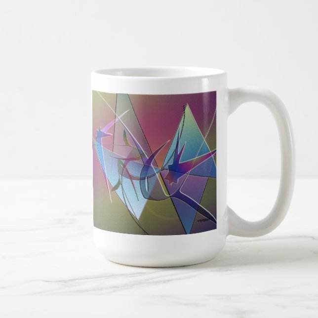 tasse abstraite d'oiseau (Droite)