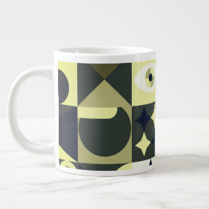 Tasse Abstraite Géométrique Olive Moderne