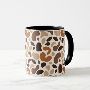 Tasse Abstraite Neutre Chaude – Motif Moderne Orga