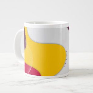 Tasse abstraite rétro audacieuse Colorwave