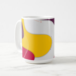 Tasse abstraite rétro audacieuse Colorwave