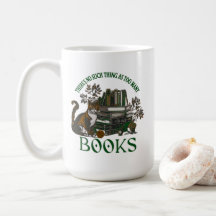 Tasse Académique Fleurie Verte Trop de Livres