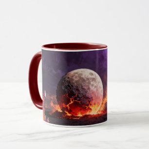 Tasse Accent Lune Brûlante Apocalyptique
