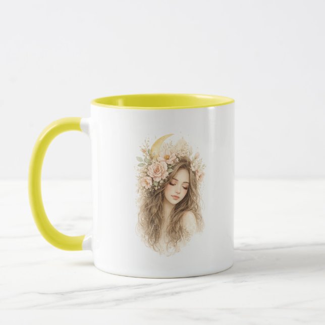 Tasse Accentée Femme Boho Moon (Gauche)
