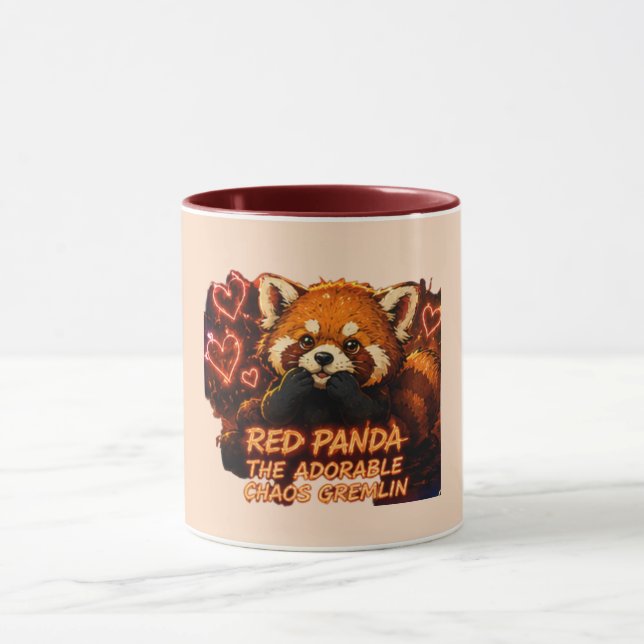 Tasse « Adorable Chaos Gremlin » Panda roux (Centre)