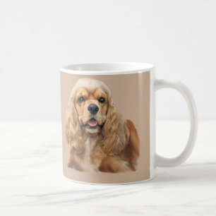 Tasse adorable de cocker juste
