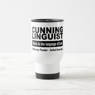 Tasse adroite de linguiste
