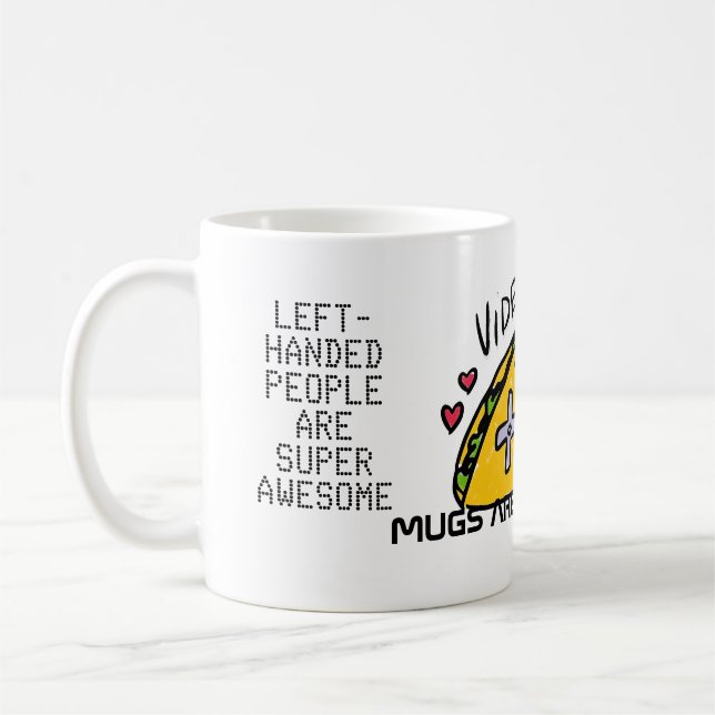 Tasse affirmative de bons sentiments de taco de (Gauche)