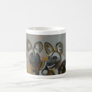 Tasse africaine de chiens sauvages