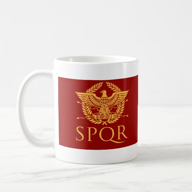 Tasse aigle de l'Empire romain SPQR  (Gauche)