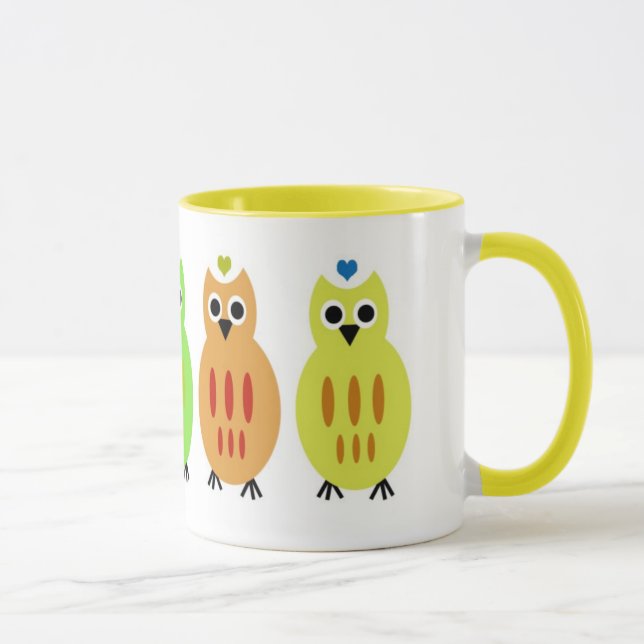 Tasse alignée par hibou (Droite)