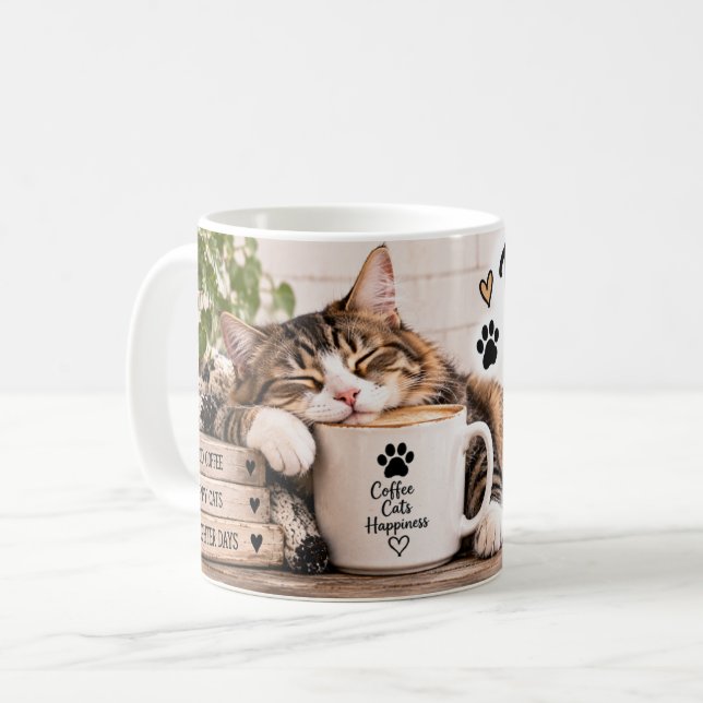 Tasse alimentée par les chats (Devant gauche)