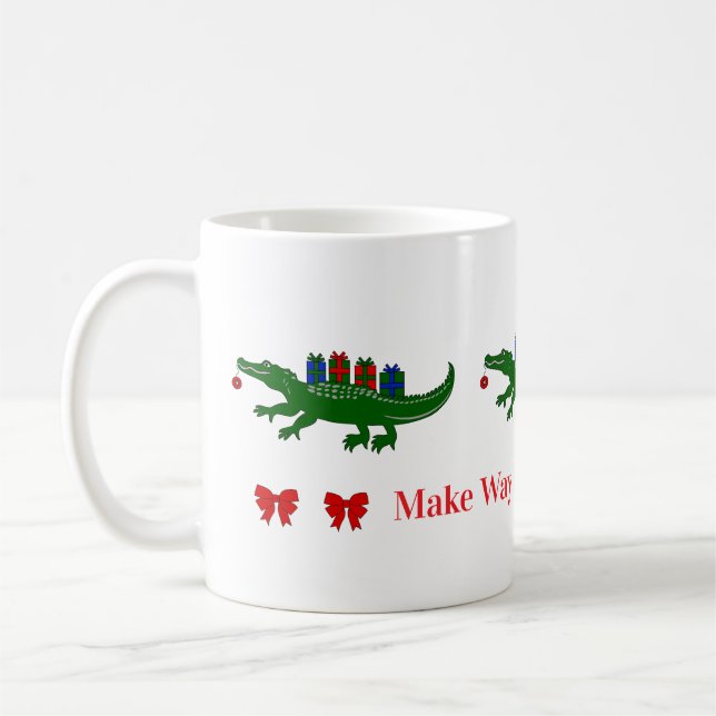 Tasse Alligator de Noël (Gauche)
