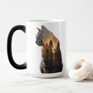 Tasse Âme de la Forêt – Chat à double exposition
