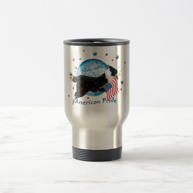 Tasse américaine de voyage de fierté de border (Centre)