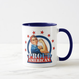 Tasse américaine fière de sonnerie de rivoir de