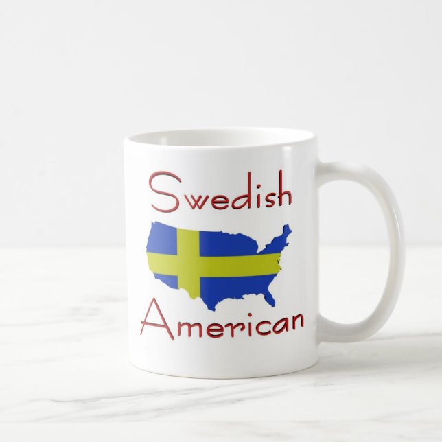 Tasse américaine suédoise (de carte des (Droite)